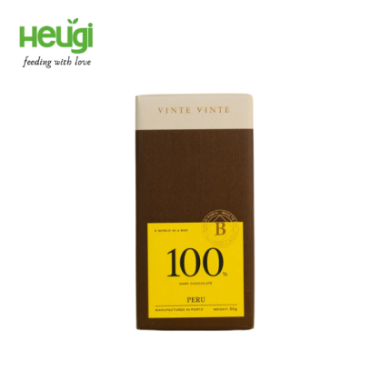 Chocolate Negro 100% Peru Vinte Vinte, 50g